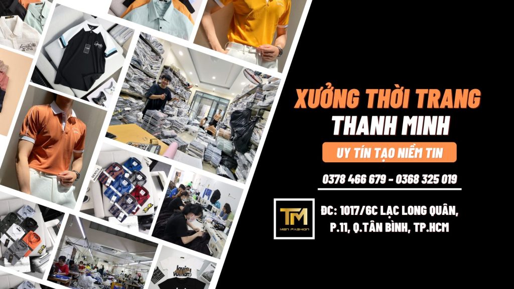 Cung cấp áo thun giá sỉ cho khách hàng online và trực tiếp. Nguồn ảnh: Xưởng Quần Áo Nam Thanh Minh 