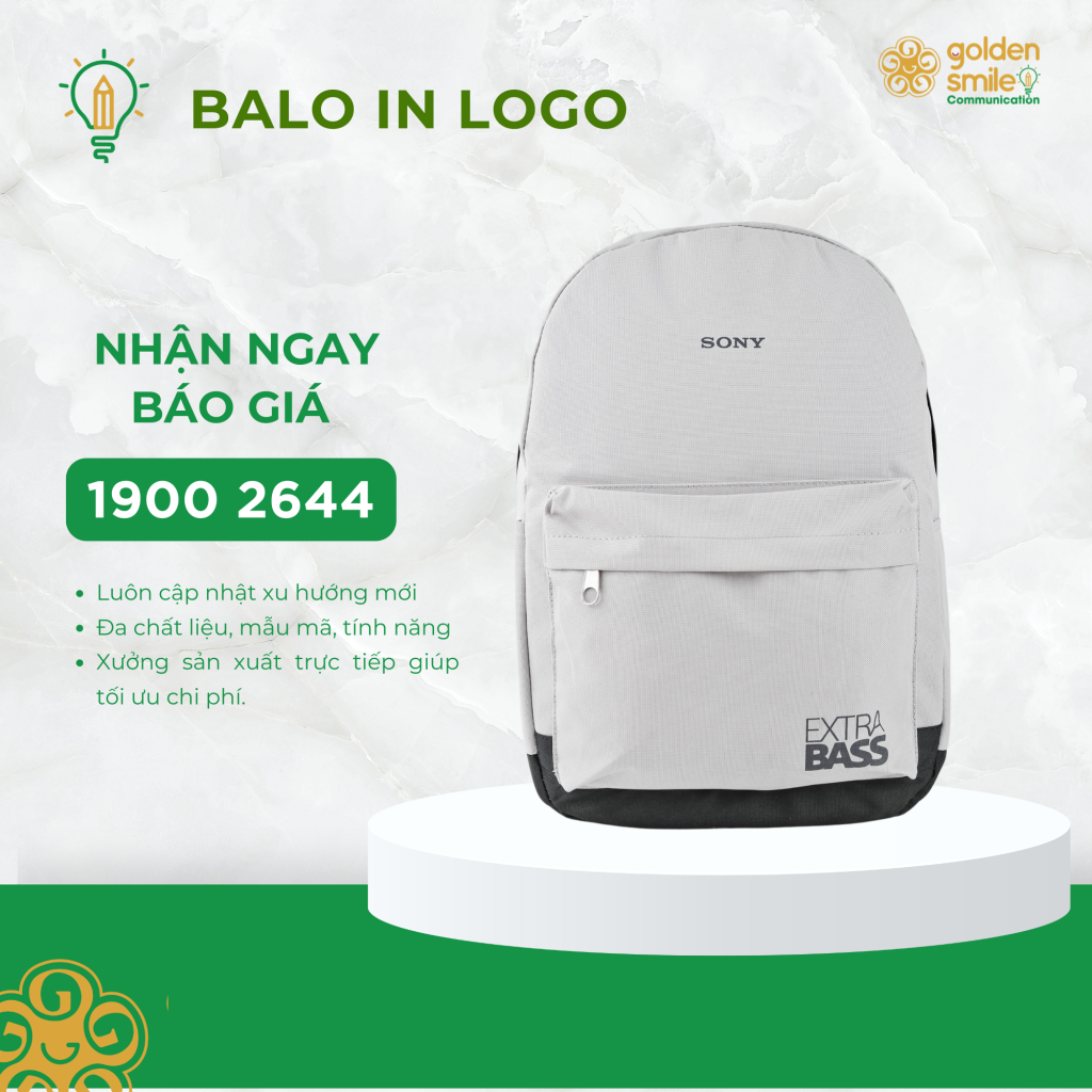 Balo in logo như một phần trong chiến lược quảng bá thương hiệu là một quyết định sáng suốt.