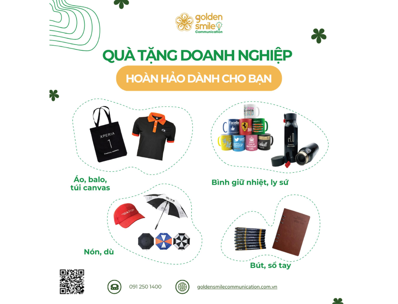 Golden Smile Communication - Đơn vị sản xuất quà tặng doanh nghiệp TPHCM