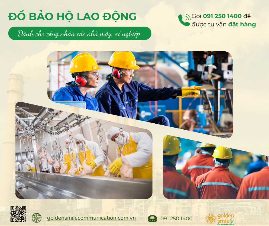 Đồ bảo hộ lao động dành cho công nhân nhà máy, xí nghiệp